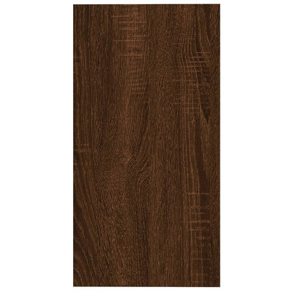 Tavolino Rovere Marrone 50x26x50 cm in Legno Multistrato | homemem39