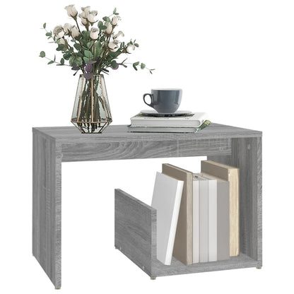 Tavolino Grigio Sonoma 59x36x38 cm in Legno Multistrato - homemem39