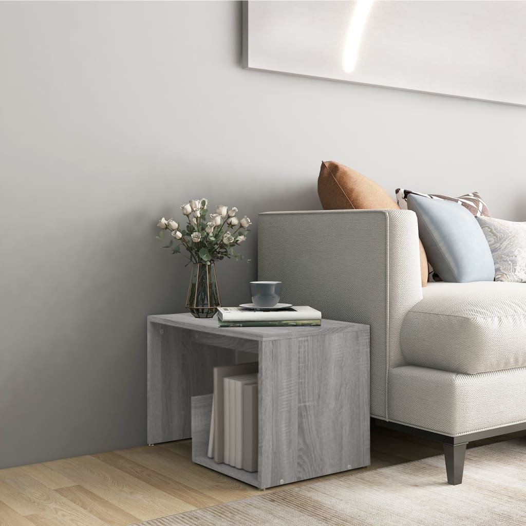 Tavolino Grigio Sonoma 59x36x38 cm in Legno Multistrato - homemem39