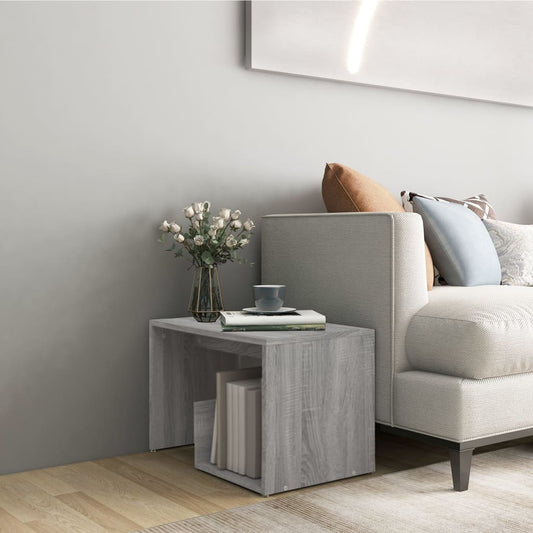 Tavolino Grigio Sonoma 59x36x38 cm in Legno Multistrato - homemem39
