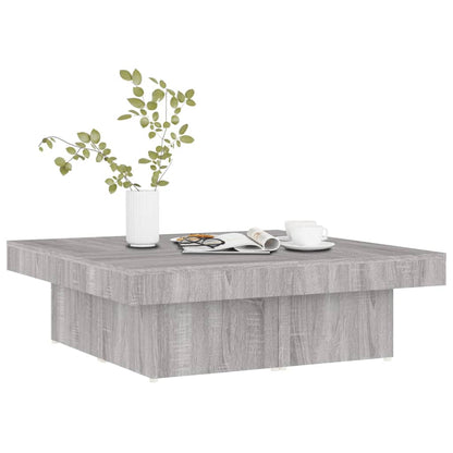 Tavolino da Salotto Grigio Sonoma 90x90x28 cm Legno Multistrato - homemem39
