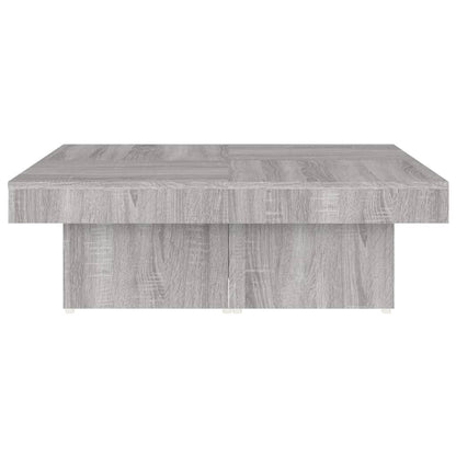 Tavolino da Salotto Grigio Sonoma 90x90x28 cm Legno Multistrato