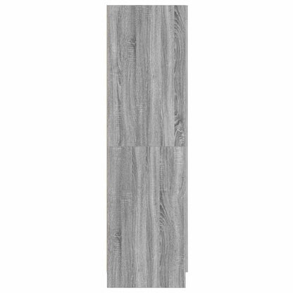Armadio Grigio Sonoma 82,5x51,5x180 cm in Legno Multistrato