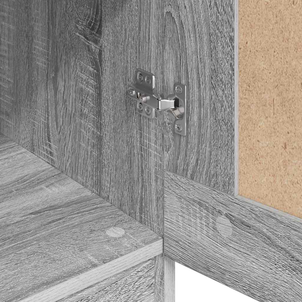 Armadio Grigio Sonoma 82,5x51,5x180 cm in Legno Multistrato