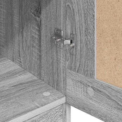 Armadio Grigio Sonoma 82,5x51,5x180 cm in Legno Multistrato