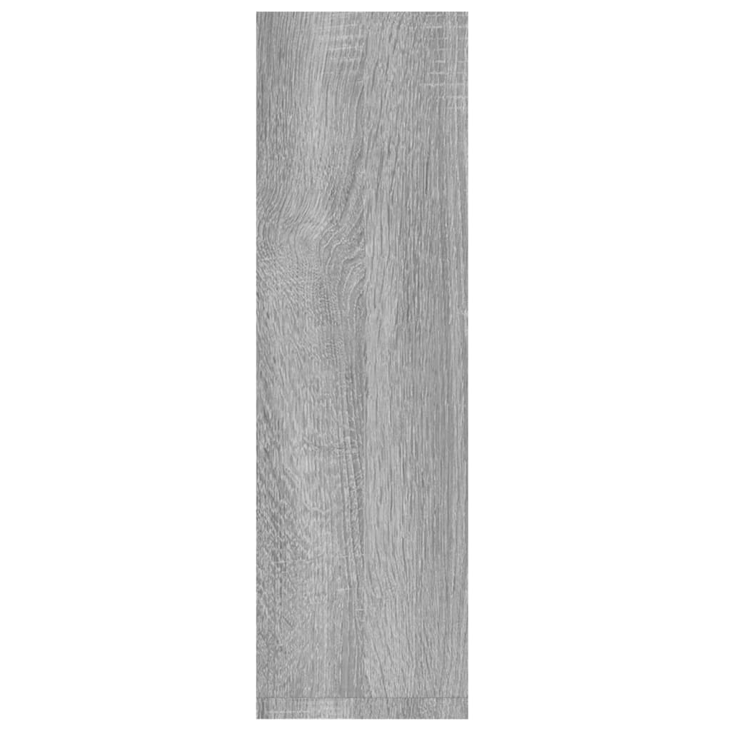 Mensole a Parete 2pz Grigio Sonoma 50x15x50cm Legno Multistrato