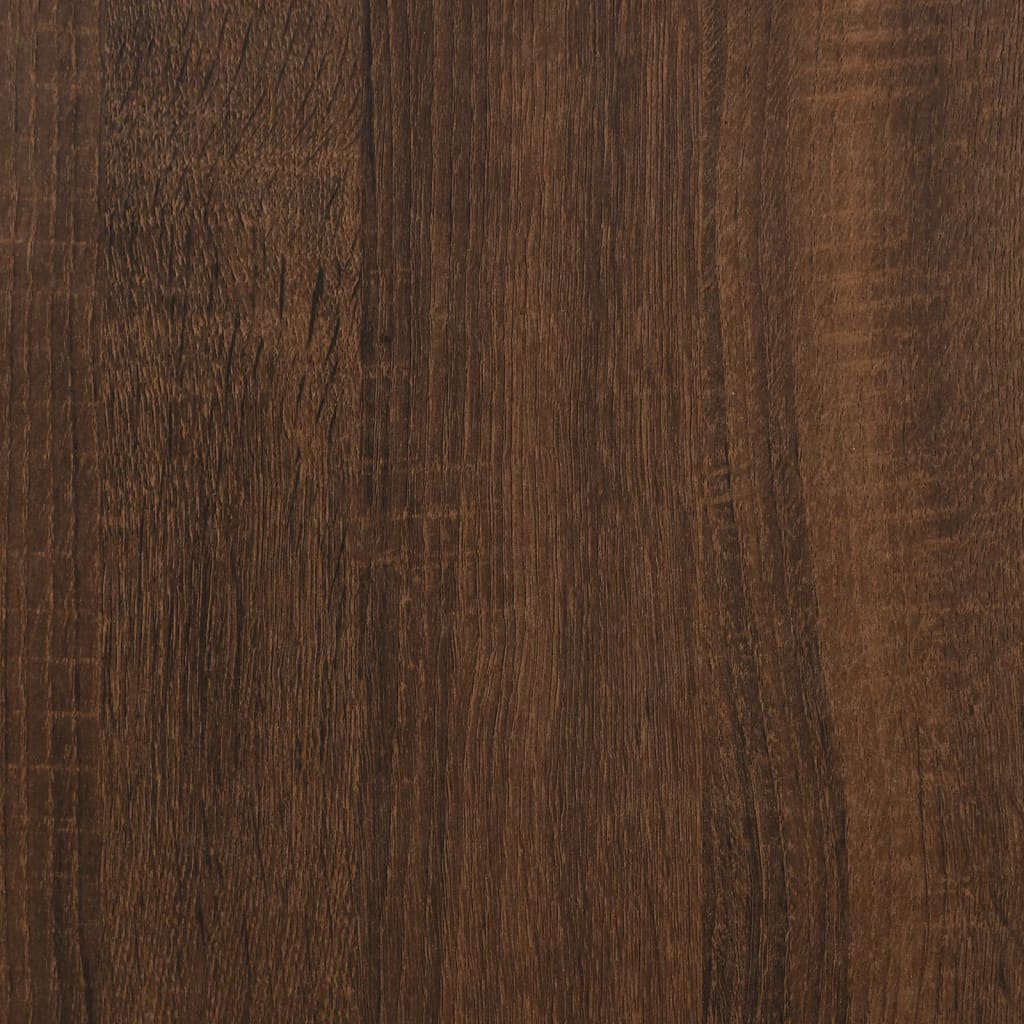 Mensole Parete 2pz Rovere Marrone 50x15x50 cm Legno Multistrato