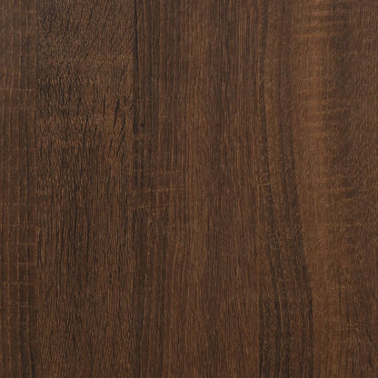 Mensole Parete 2pz Rovere Marrone 50x15x50 cm Legno Multistrato