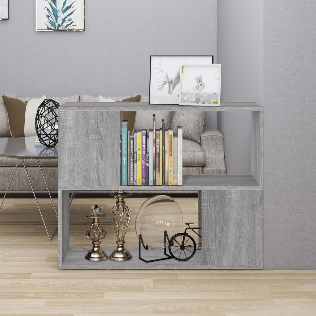 Libreria/Divisorio Grigio Sonoma 80x24x63 cm | homemem39