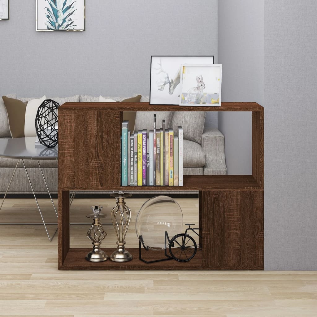 Libreria/Divisorio Rovere Marrone 80x24x63 cm | homemem39