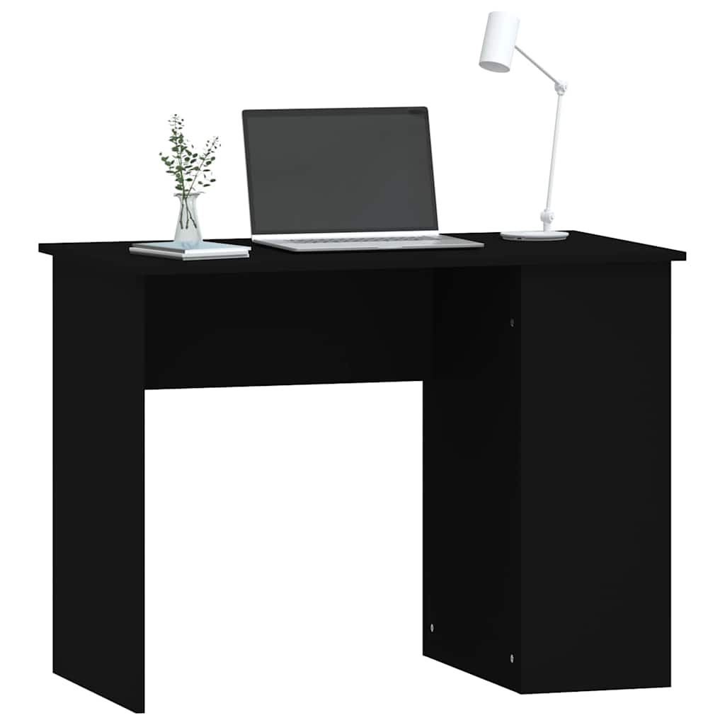 Scrivania Nera 100x55x75 cm in Legno Multistrato