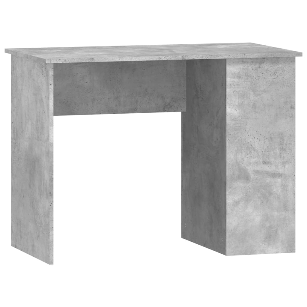 Scrivania Grigio Cemento 100x55x75 cm in Legno Multistrato