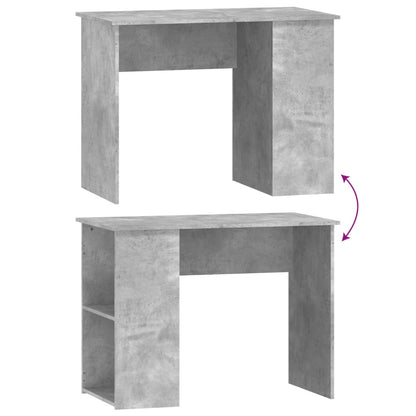 Scrivania Grigio Cemento 100x55x75 cm in Legno Multistrato