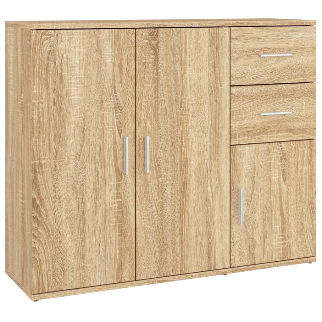 Credenza Rovere Sonoma 91x29,5x75 cm Legno ingegnerizzato