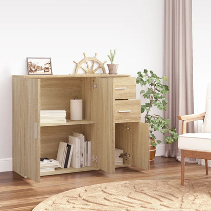 Credenza Rovere Sonoma 91x29,5x75 cm Legno ingegnerizzato