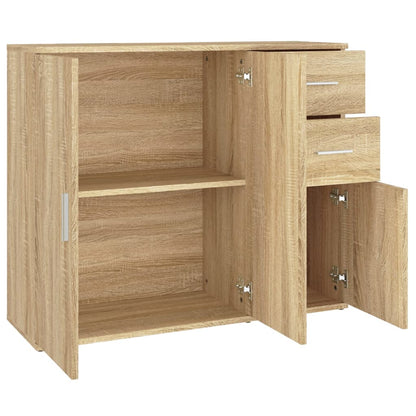 Credenza Rovere Sonoma 91x29,5x75 cm Legno ingegnerizzato