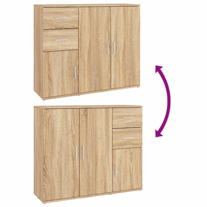 Credenza Rovere Sonoma 91x29,5x75 cm Legno ingegnerizzato