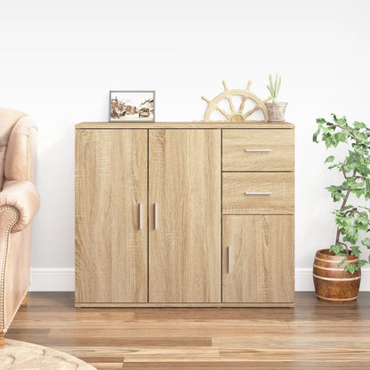Credenza Rovere Sonoma 91x29,5x75 cm Legno ingegnerizzato