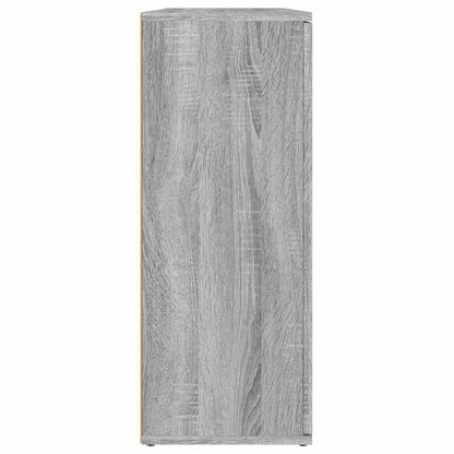 Credenza Grigio Sonoma 91x29,5x75 cm in Legno Multistrato