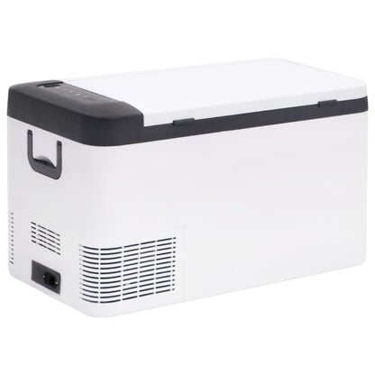 Borsa Frigo con Manico e Adattatore Nera e Bianca 18 L PP e PE | homemem39