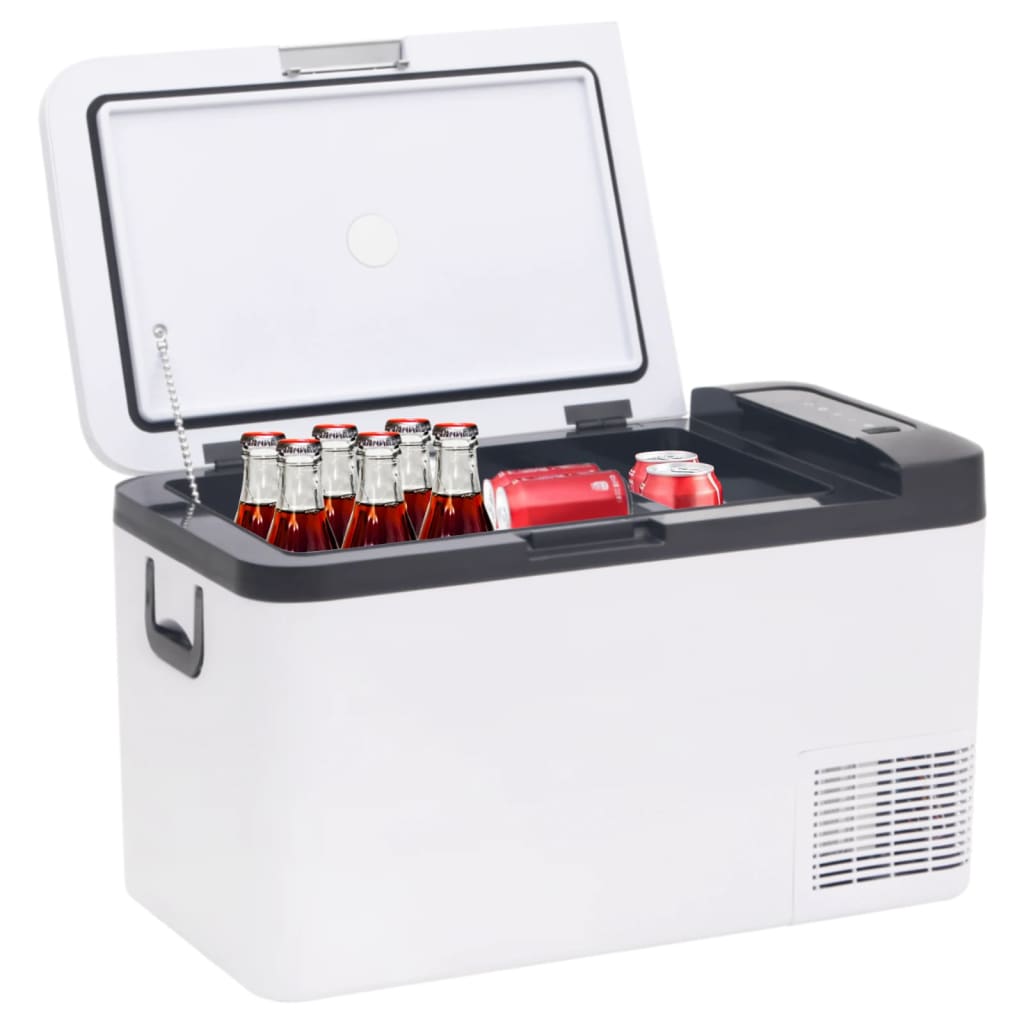 Borsa Frigo con Manico e Adattatore Nera e Bianca 25 L PP e PE | homemem39