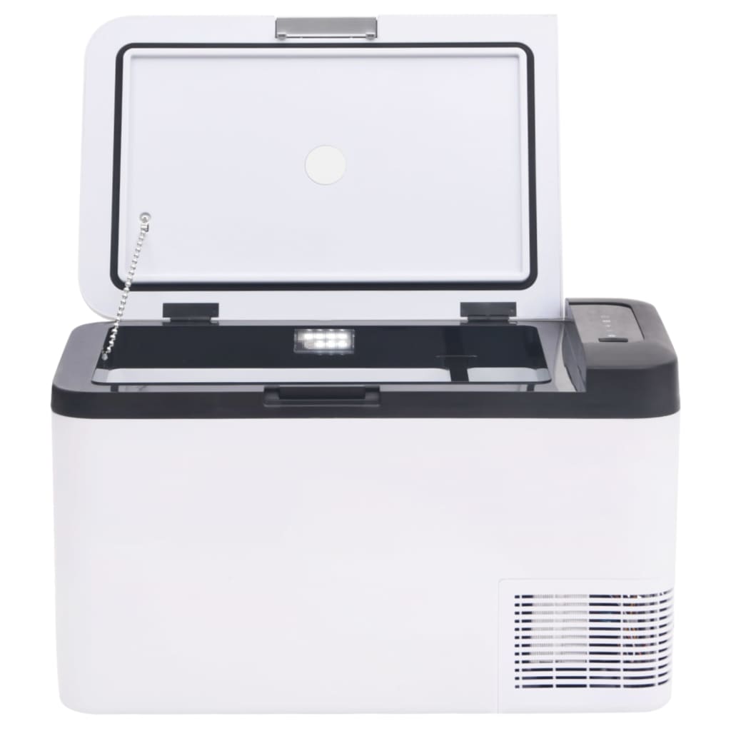 Borsa Frigo con Manico e Adattatore Nera e Bianca 25 L PP e PE | homemem39