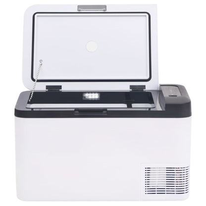 Borsa Frigo con Manico e Adattatore Nera e Bianca 25 L PP e PE | homemem39
