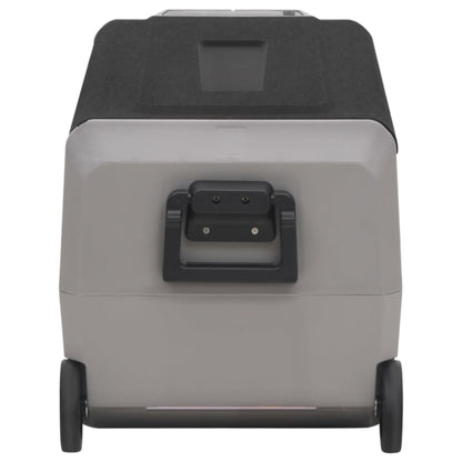 Borsa Frigo con Ruote e Adattatore Nera e Grigia 36 L PP e PE | homemem39