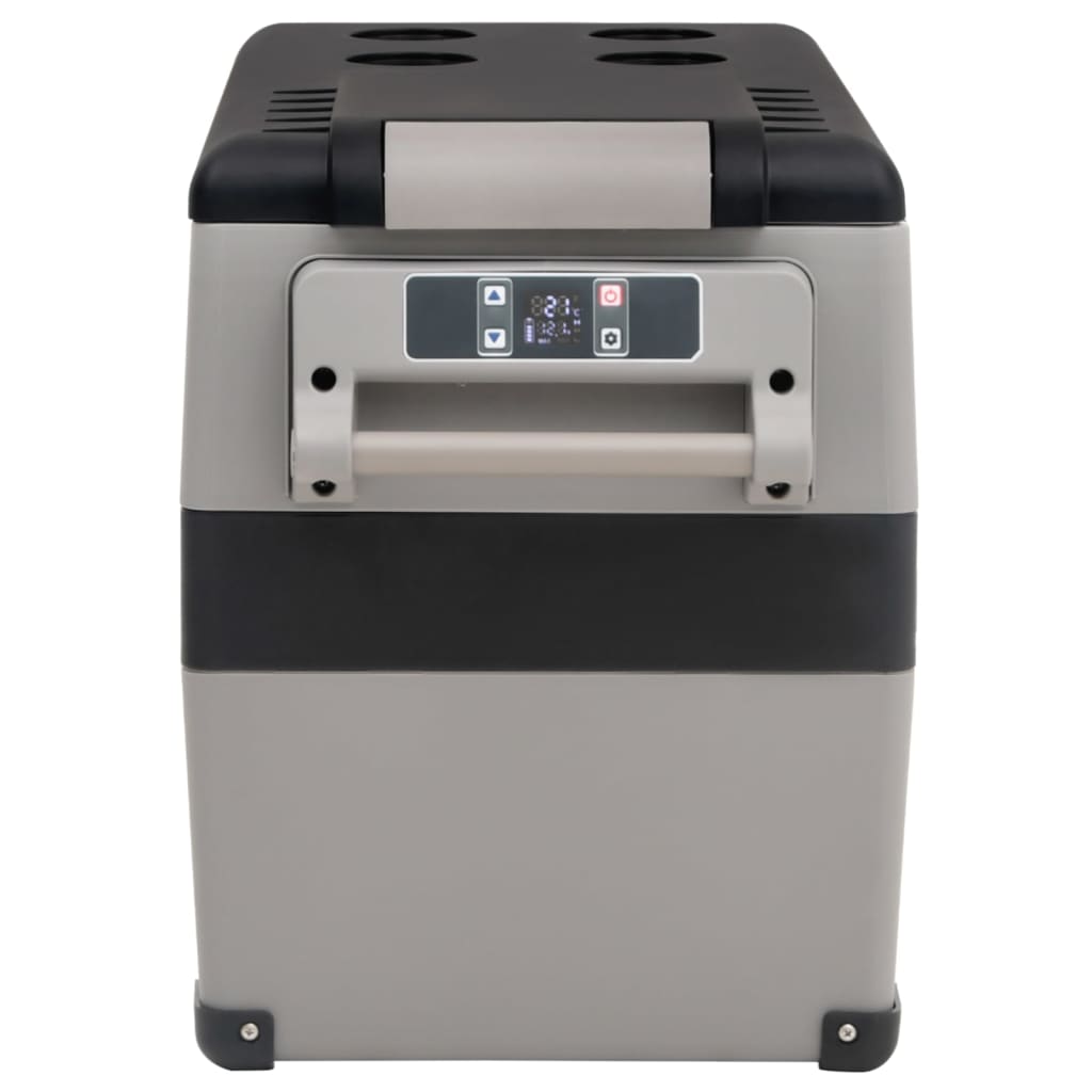Borsa Frigo con Manico e Adattatore Nera e Bianca 35 L PP e PE | homemem39
