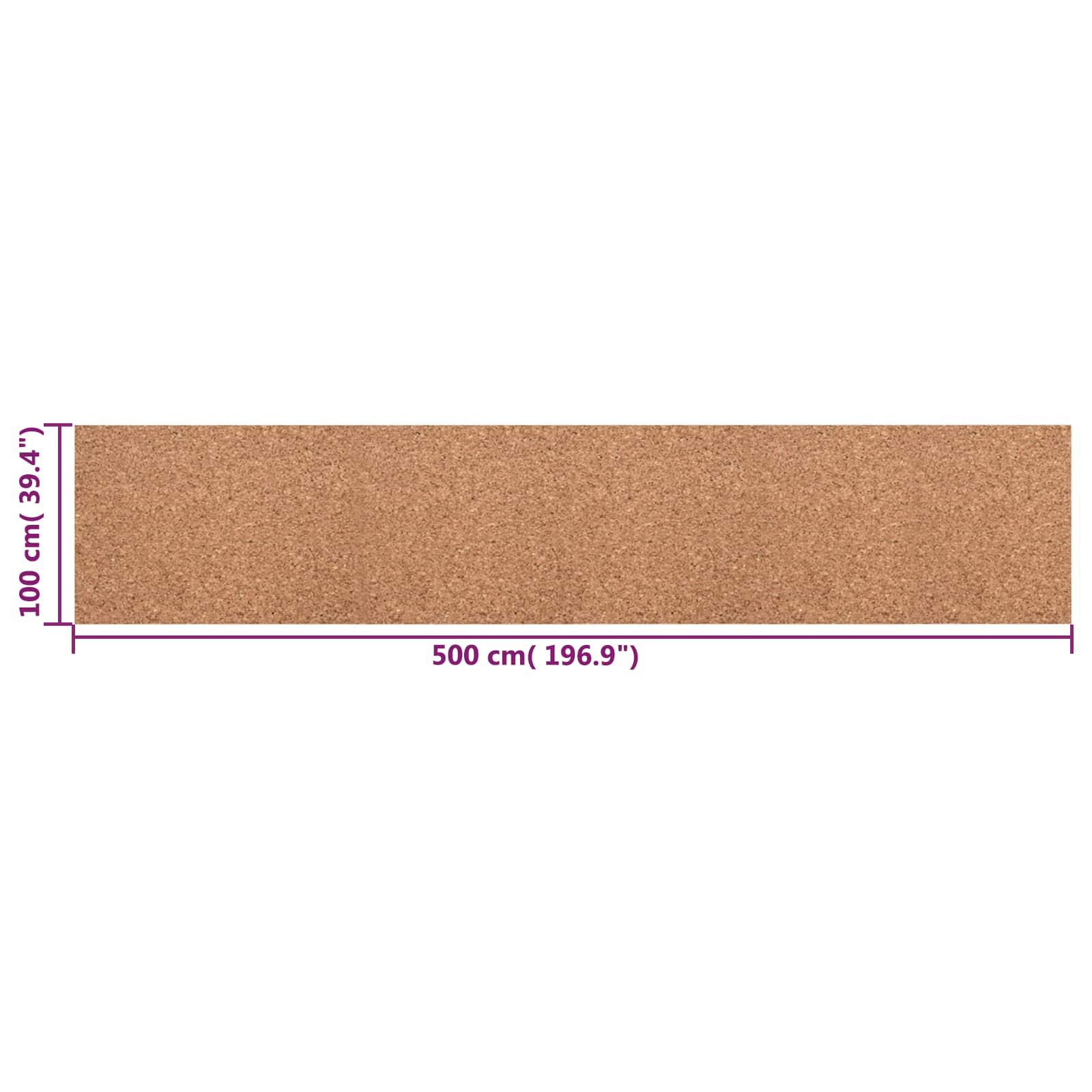 Rotolo di sughero Marrone 100 x 500 x 0,2 cm Sughero | homemem39