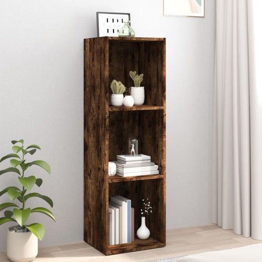 Libreria/Mobile TV Rovere Fumo 36x30x114cm in Legno Multistrato