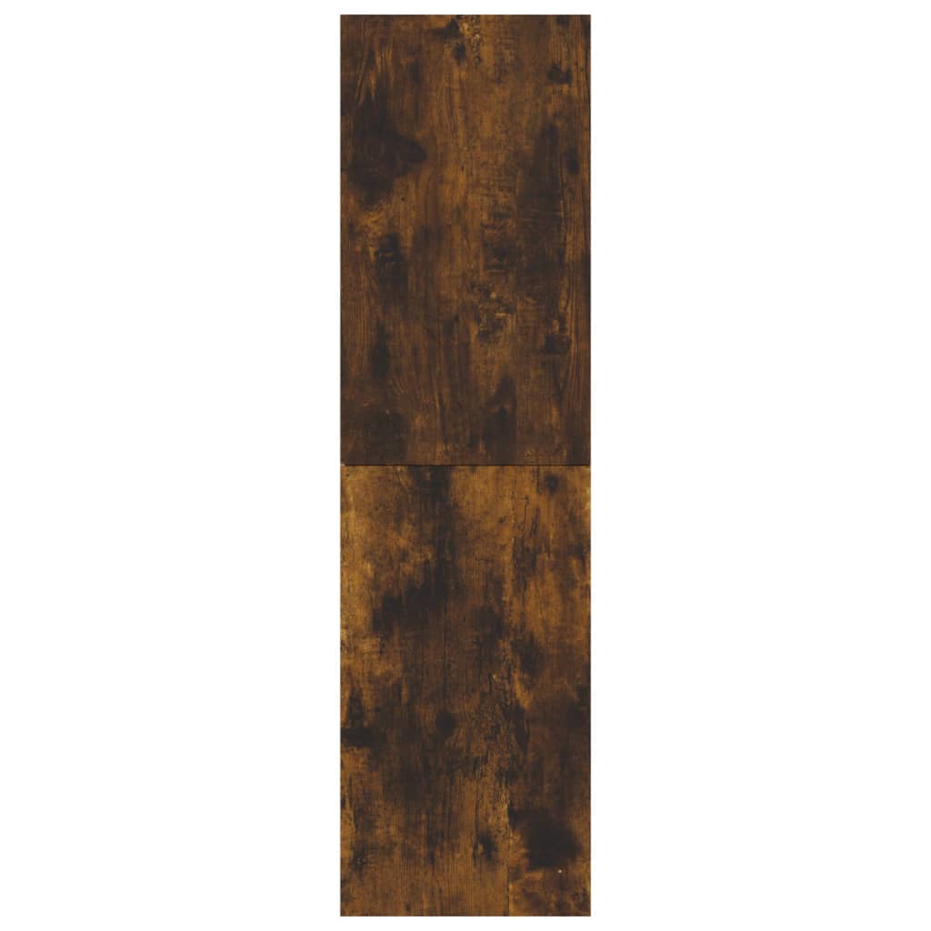 Mobile Porta TV a Parete Rovere Fumo 30,5x30x110 cm - homemem39