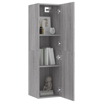 Mobile Porta TV a Parete Grigio Sonoma 30,5x30x110 cm - homemem39
