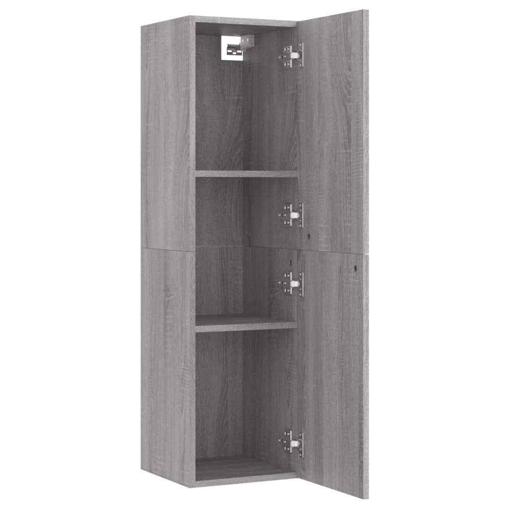 Mobile Porta TV a Parete Grigio Sonoma 30,5x30x110 cm - homemem39