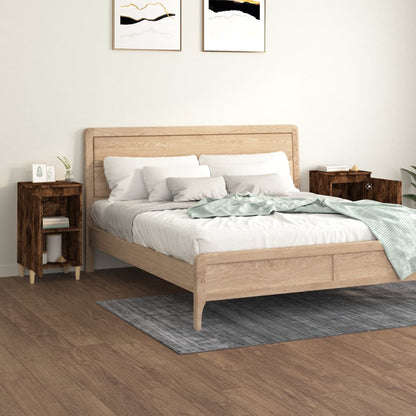 Comodini 2 pz Rovere Fumo 40x35x70 cm in Legno Multistrato - homemem39
