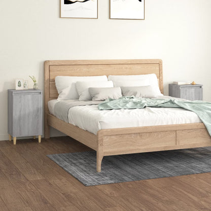 Comodini 2 pz Grigio Sonoma 40x35x70 cm in Legno Multistrato - homemem39