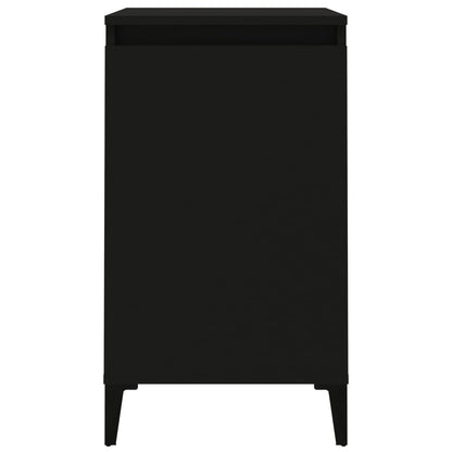 Comodini 2 pz Neri 40x35x70 cm in Legno Multistrato - homemem39