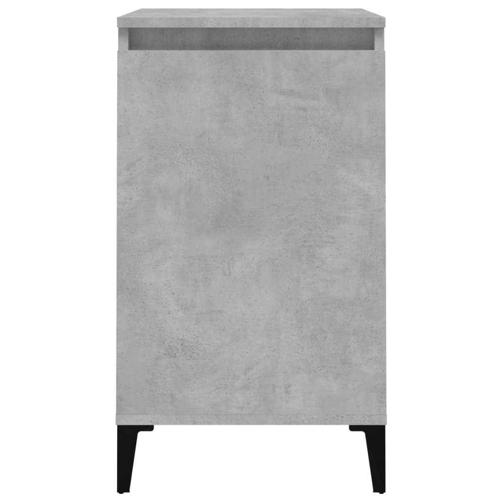 Comodino Grigio Cemento 40x35x70 cm in Legno Multistrato - homemem39