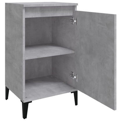 Comodini 2 pz Grigio Cemento 40x35x70 cm in Legno Multistrato - homemem39