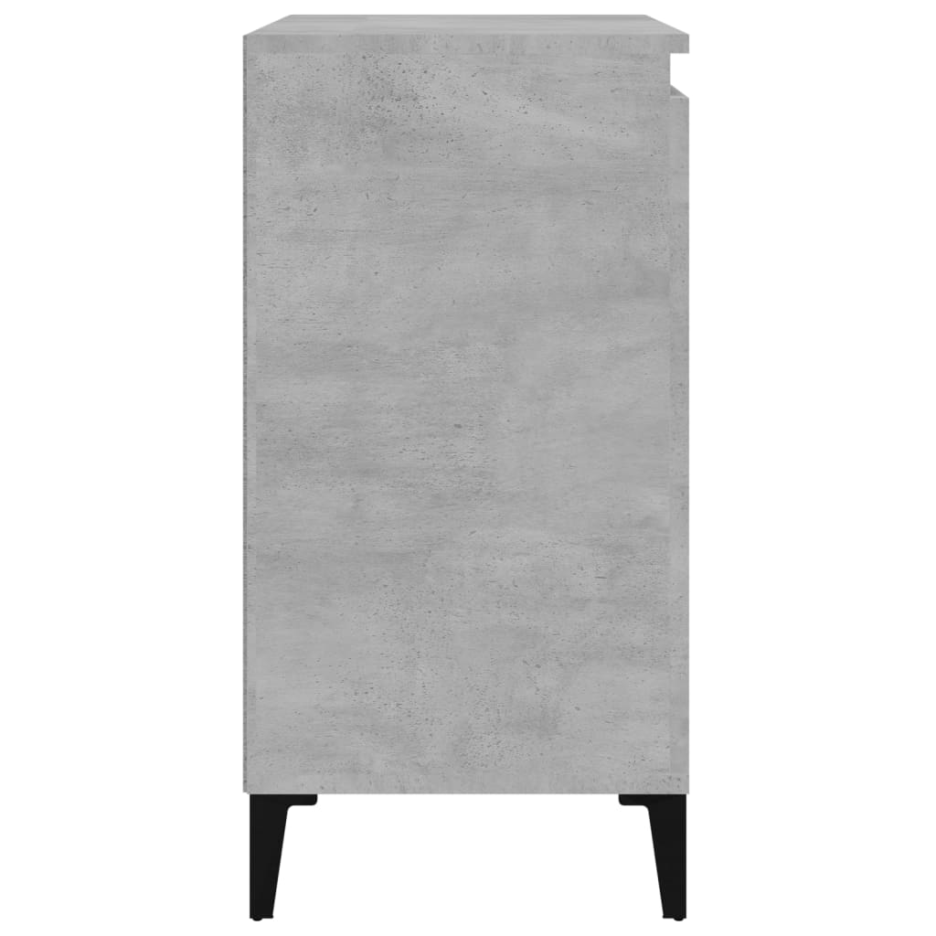Comodini 2 pz Grigio Cemento 40x35x70 cm in Legno Multistrato - homemem39