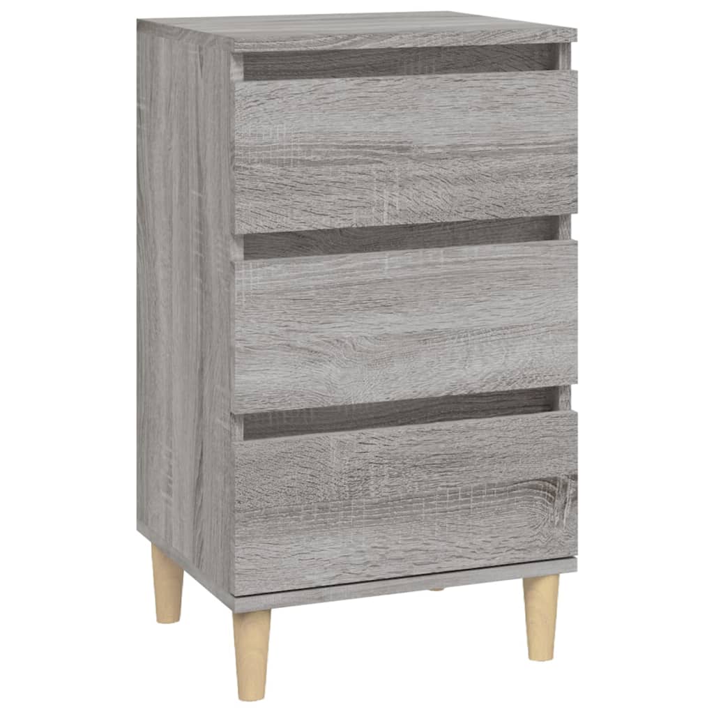Comodino Grigio Sonoma 40x35x70 cm in Legno Multistrato - homemem39