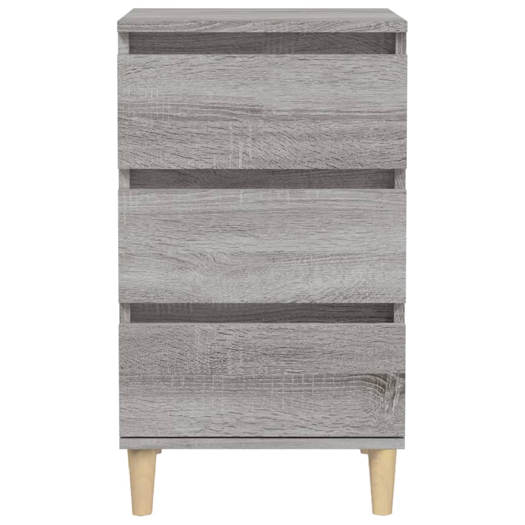 Comodino Grigio Sonoma 40x35x70 cm in Legno Multistrato - homemem39
