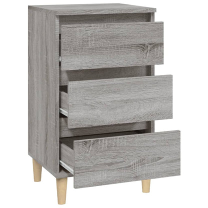 Comodino Grigio Sonoma 40x35x70 cm in Legno Multistrato - homemem39