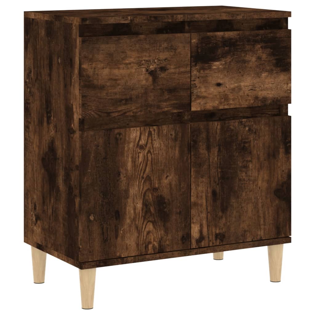 Credenza Rovere Fumo 60x35x70 cm in Legno Multistrato - homemem39