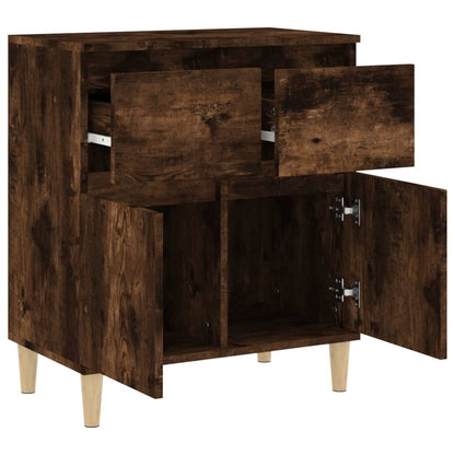 Credenza Rovere Fumo 60x35x70 cm in Legno Multistrato - homemem39