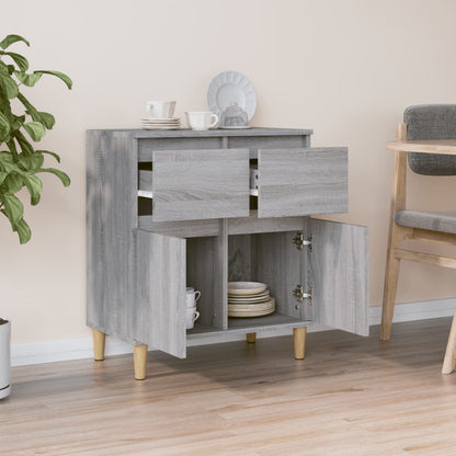 Credenza Grigio Sonoma 60x35x70 cm in Legno Multistrato - homemem39