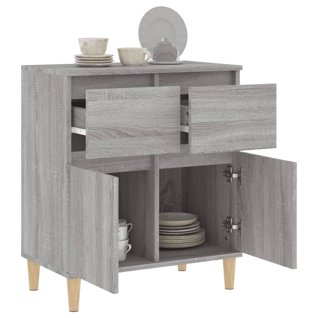 Credenza Grigio Sonoma 60x35x70 cm in Legno Multistrato - homemem39