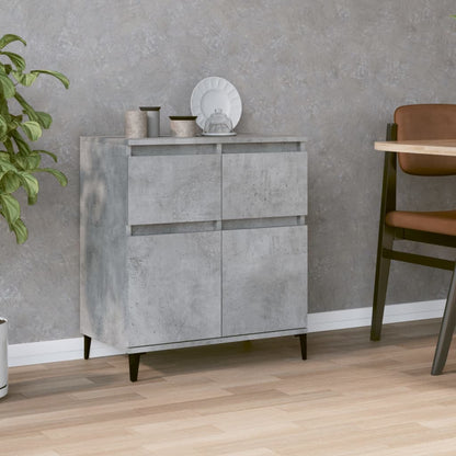 Credenza Grigio Cemento 60x35x70 cm in Legno Multistrato - homemem39