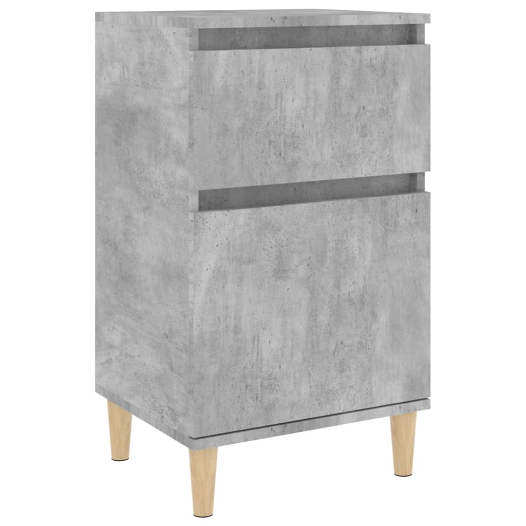 Comodino Grigio Cemento 40x35x70 cm - homemem39