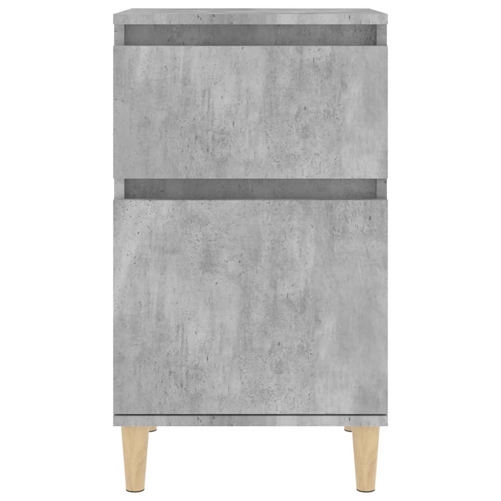 Comodini 2 pz Grigio Cemento 40x35x70 cm - homemem39